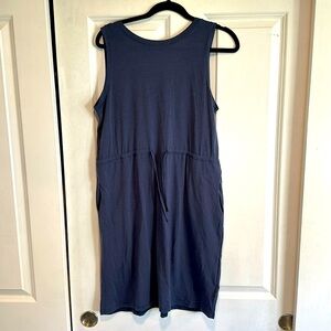 Columbia Tie-Waist Navy Blue Dress